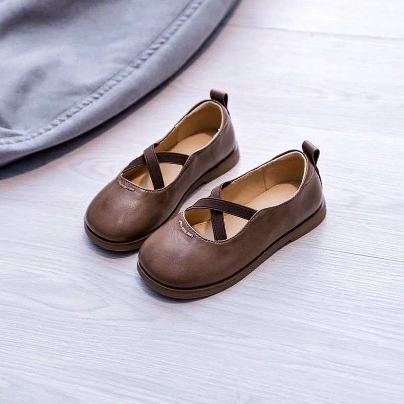 

CCTWINS Kids Shoes 2021 Spring School Shoes Baby Flats Girls Brand Mary Jane Fashion Black Flats Toddlers Princess Shoes GM2755