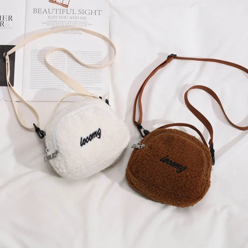 

Women's Woolen Shoulder Bag Handbag Casual Shoulder Messenger Package Simple Mobile Phone Crossbody Bag A Main Femme #LL