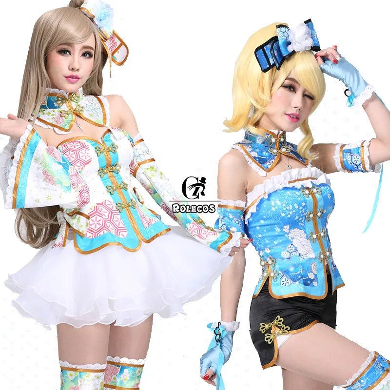 Женское платье Чонсам ROLECOS для косплея в стиле аниме Love Live Nico Nozomi Umi Eli Rin Hanayo Kotori