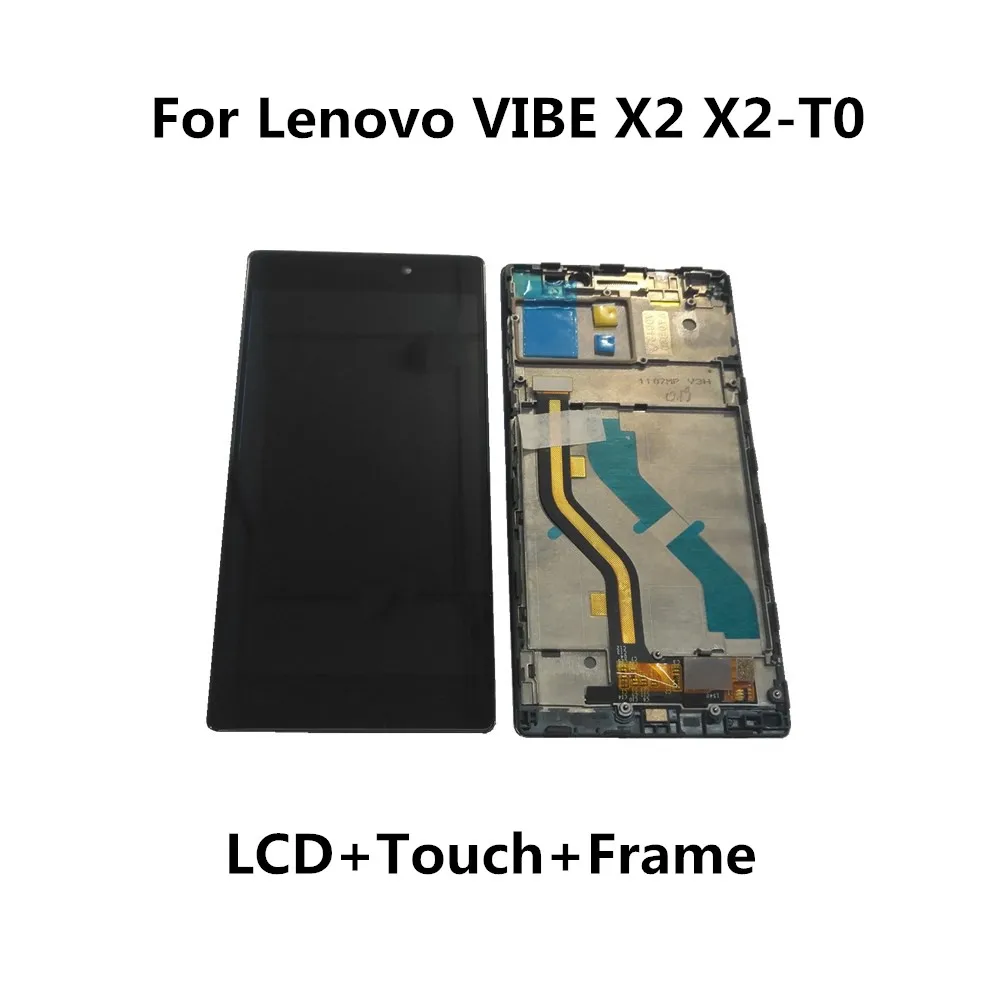 Оригинальный ЖК дисплей и дигитайзер сенсорного экрана для Lenovo Vibe X2 с рамкой