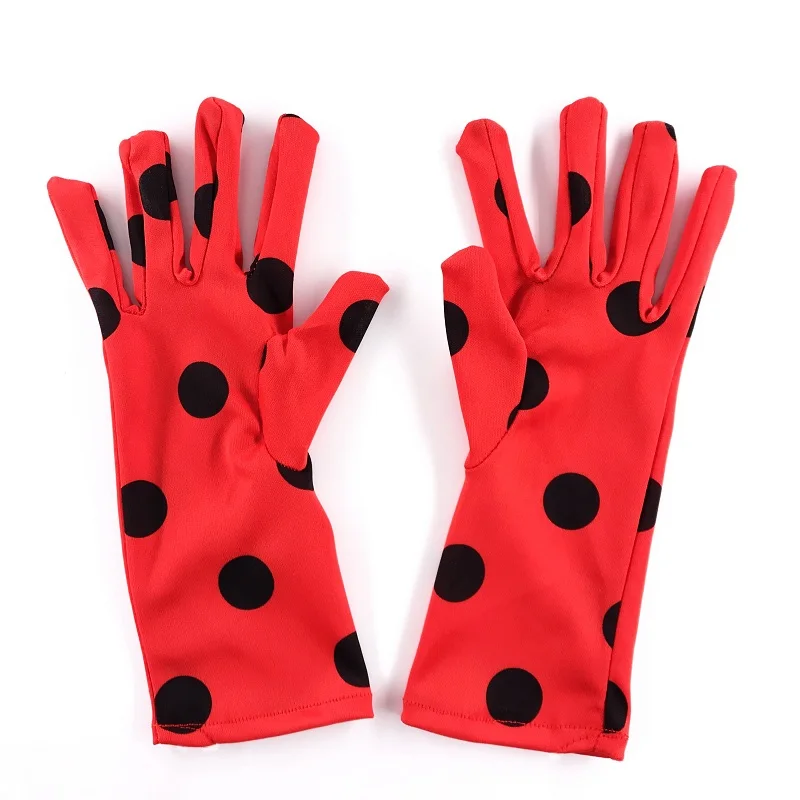 gloves Божья коровка красная сумка с принтом детская вечеринка косплей игрушки маски красная сумочка Фигурки игрушки дети подарок на день рождения мультфильм маска - Цвет: gloves