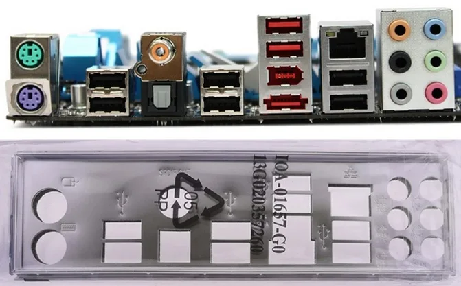 

New I/O shield back plate of motherboard for P7P55D PRO just shield backplate Free shipping