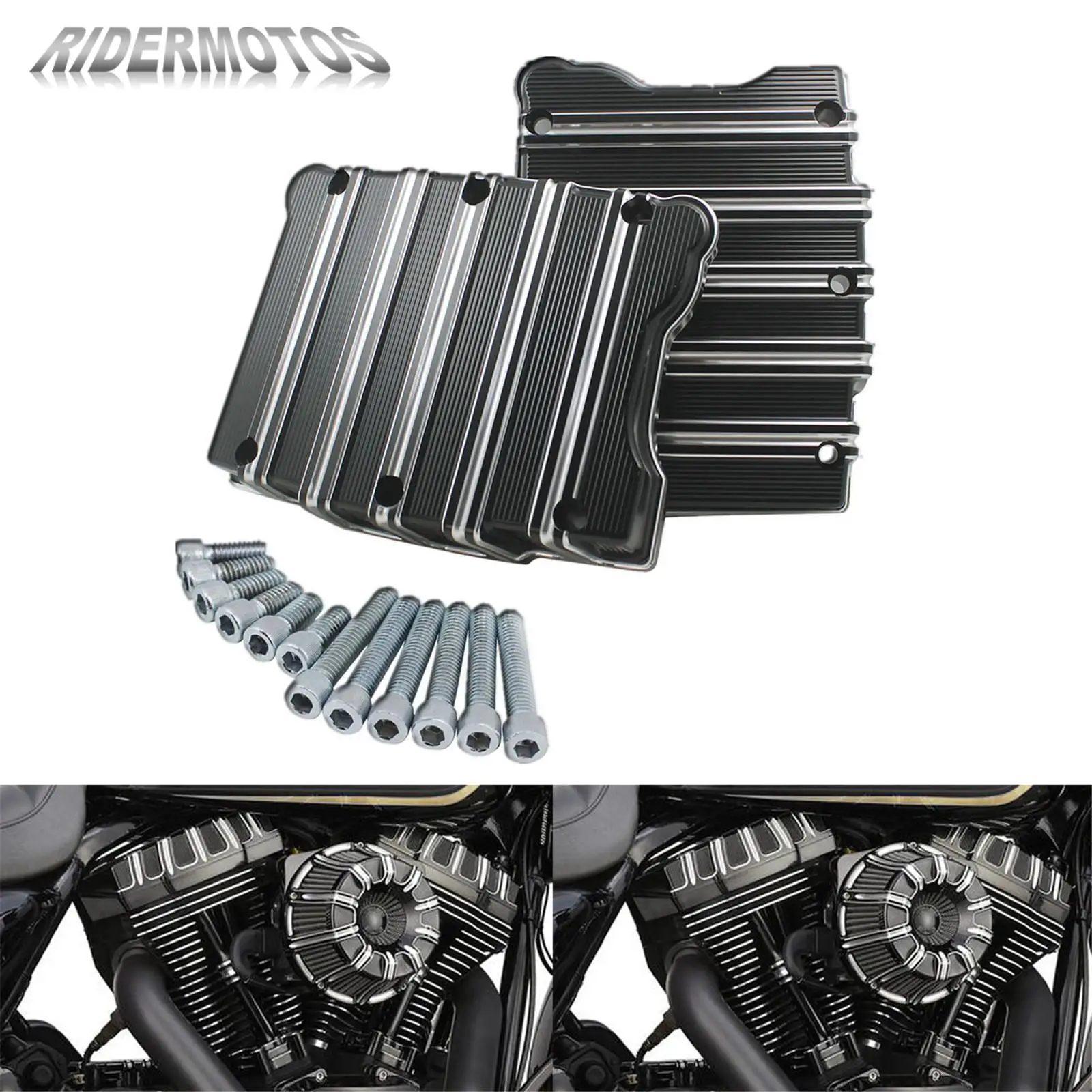 

Чехол для мотоцикла Black Rocker Box, верхняя крышка для Harley Touring Road King, Electra, Glide, Street, FLHR, Softail, Dyna, Street, Bob