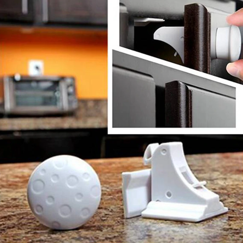 Детский/детский шкафчик/замок шкафа 10 клейких замков и 2 netic Key быстрый/не