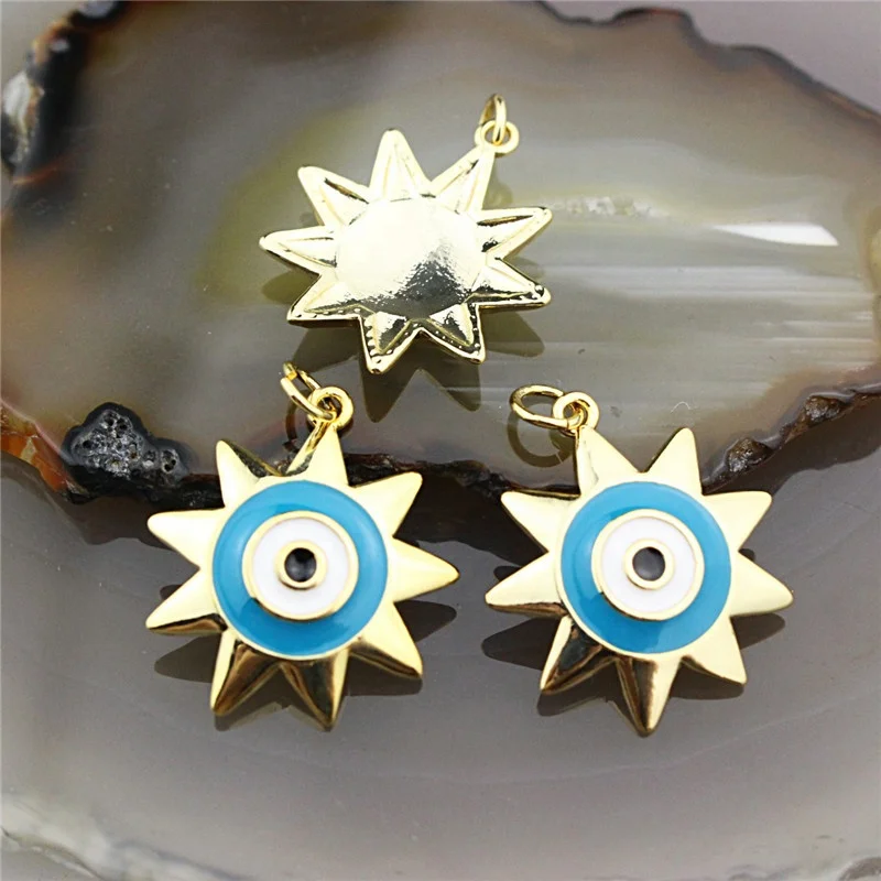 20 мм шт./лот Модный кулон в форме цветка эмаль новый дизайн Ювелирное Украшение