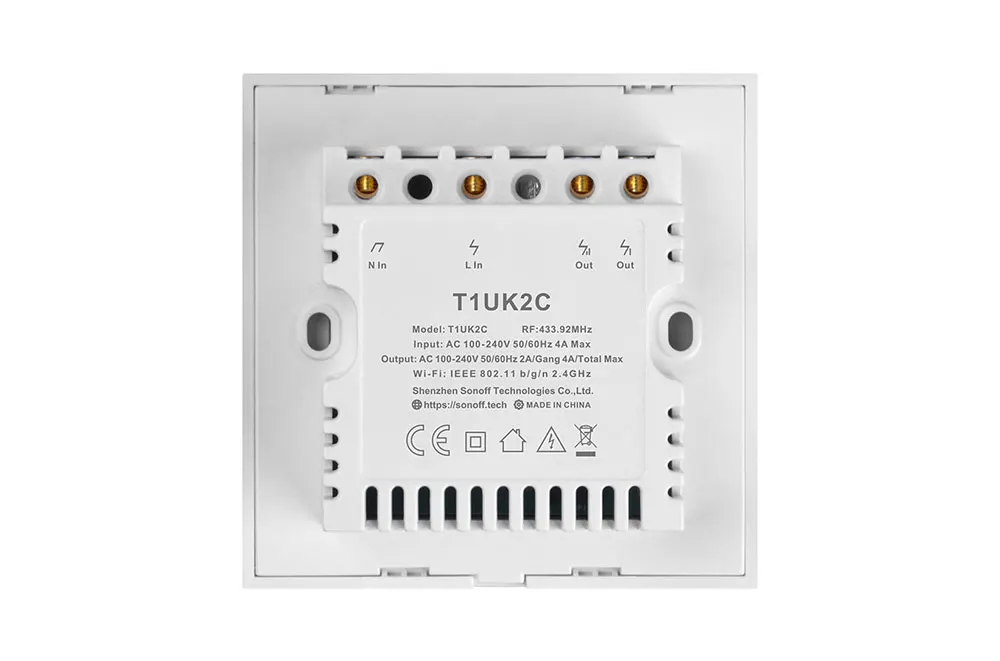 Itead Sonoff T1UK 86 1/2/3 серии TX 433 МГц RF управления Wifi сенсорный выключатель Поддержка LAN работает с Amazon Alexa Google Home IFTTT