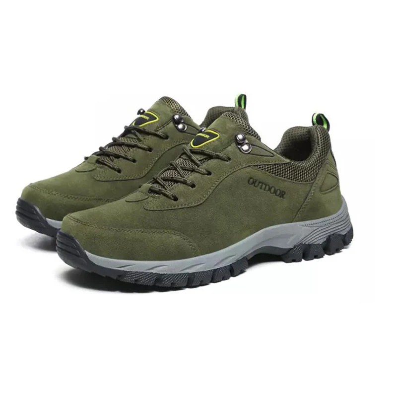 Мужская обувь для походов нескользящие спортивные кроссовки на шнуровке