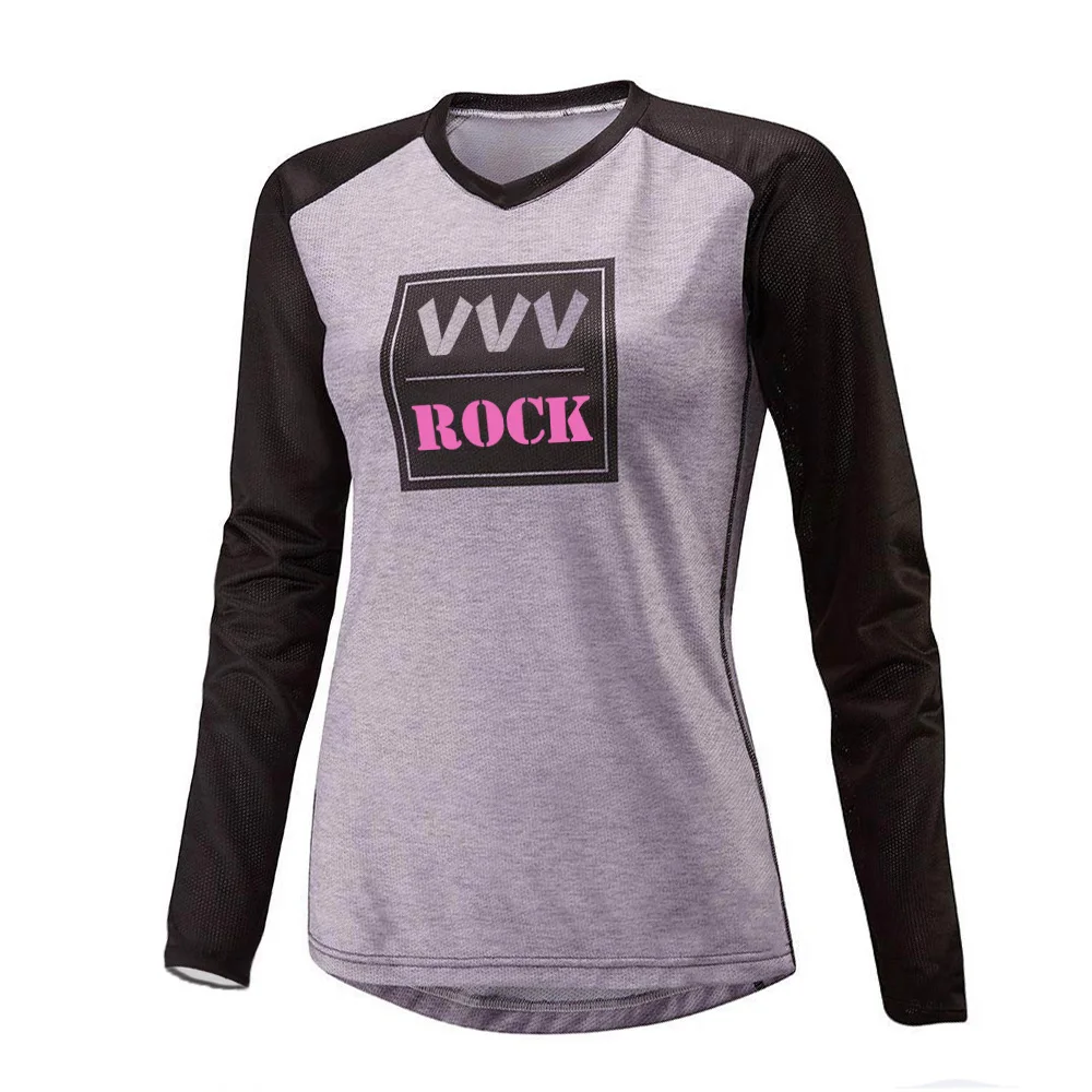 

Motocross Cycling Jersey Bicycle Women Lady Long Shirt Bike Downhill Wear Clothing Sleeve Team Road Mountain Jacket Tight Top