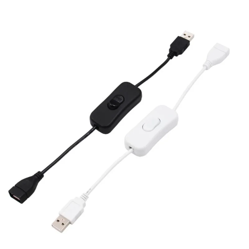 

28cm USB Cable with Switch ON/OFF Cable Extension Toggle for USB Lamp USB Fan Power Supply Line Durable HOT SALE Adapter