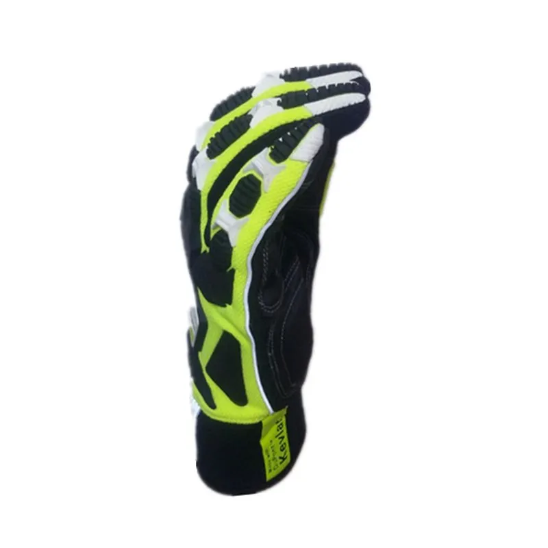 Peru Impact resistant. Cut Resistant. Anti-Vibration. High Visibility. Designed for total hand protection glove(Medium green) |