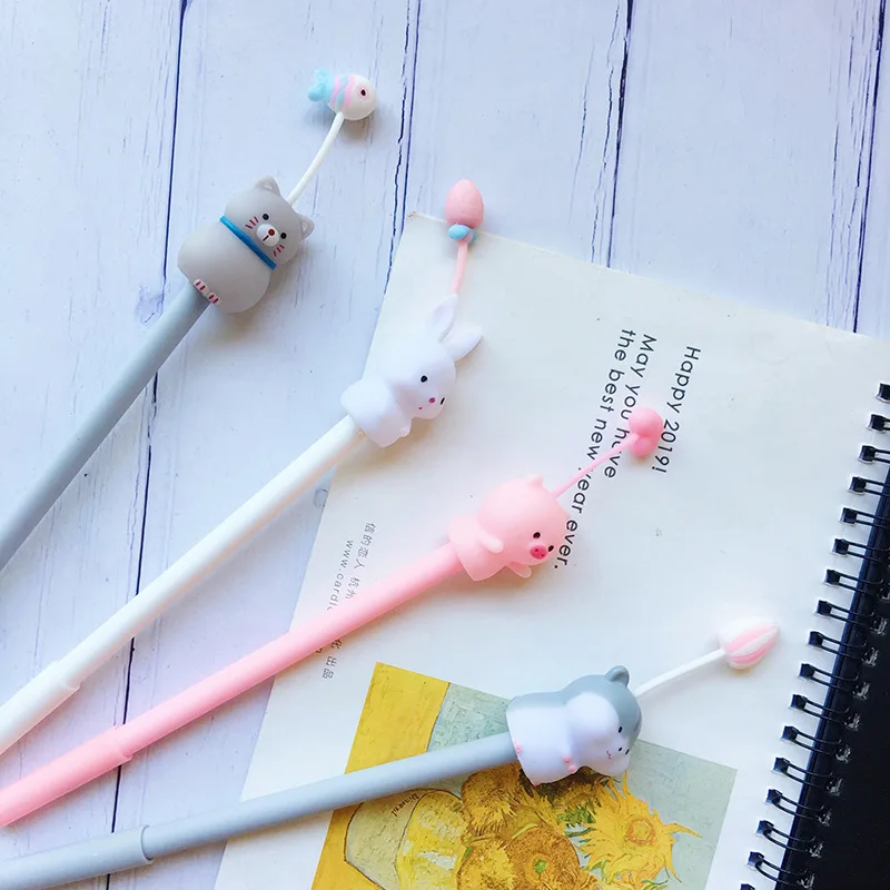 20 шт. Pet розового цвета с героями из мультфильма Свинка Пеппа силиконового геля