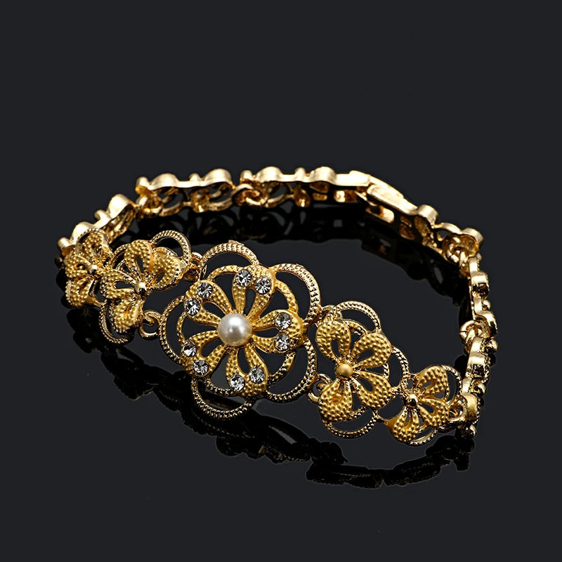 Модный комплект ювелирных изделий Fani из Дубая с золотым/серебряным покрытием