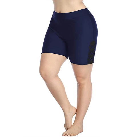 Женские шорты для плавания Charmleaks размера плюс, Шорты для плавания с подкладкой