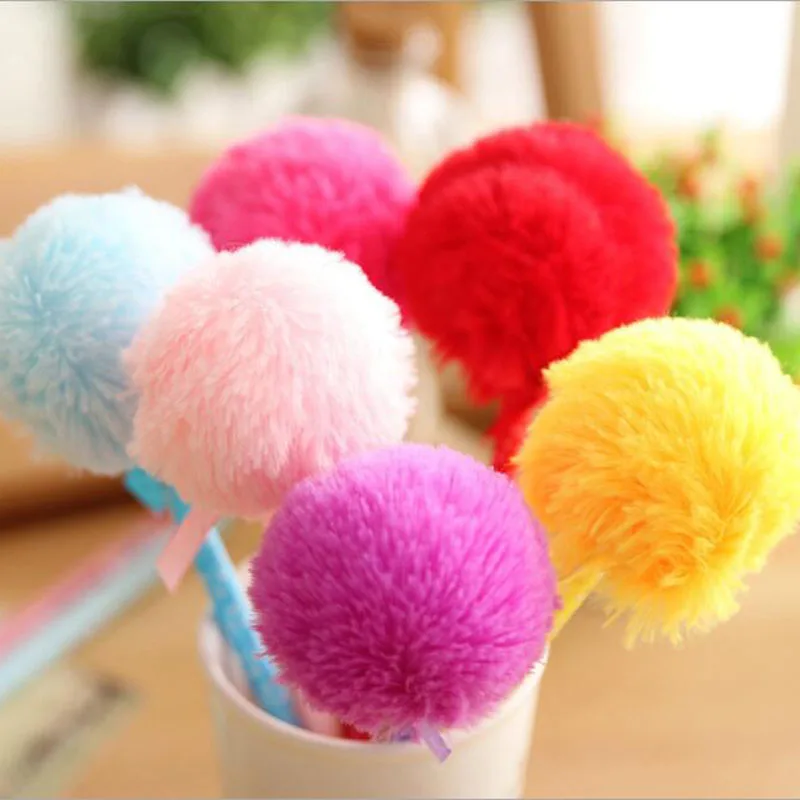 Япония творческий красивые из плюша гелевая ручка/хорошего качества/офисные