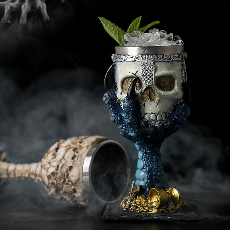 Omife Creative Skull Mug Game Of Thrones 3D Beer Cups Viking Anime Wine Tumbler Cartoon Coffee Cup Halloween Mugs Gift Drinkware