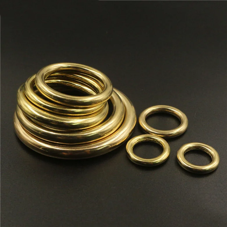 2 шт Твердая Сумка с декором из жёлтой меди ремень O Rings собачий ошейник