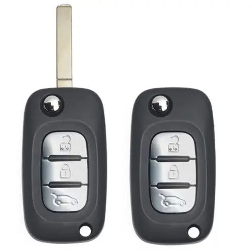 KEYECU OEM/послепродажный откидной дистанционный Автомобильный ключ брелок 3B 433 МГц 4A