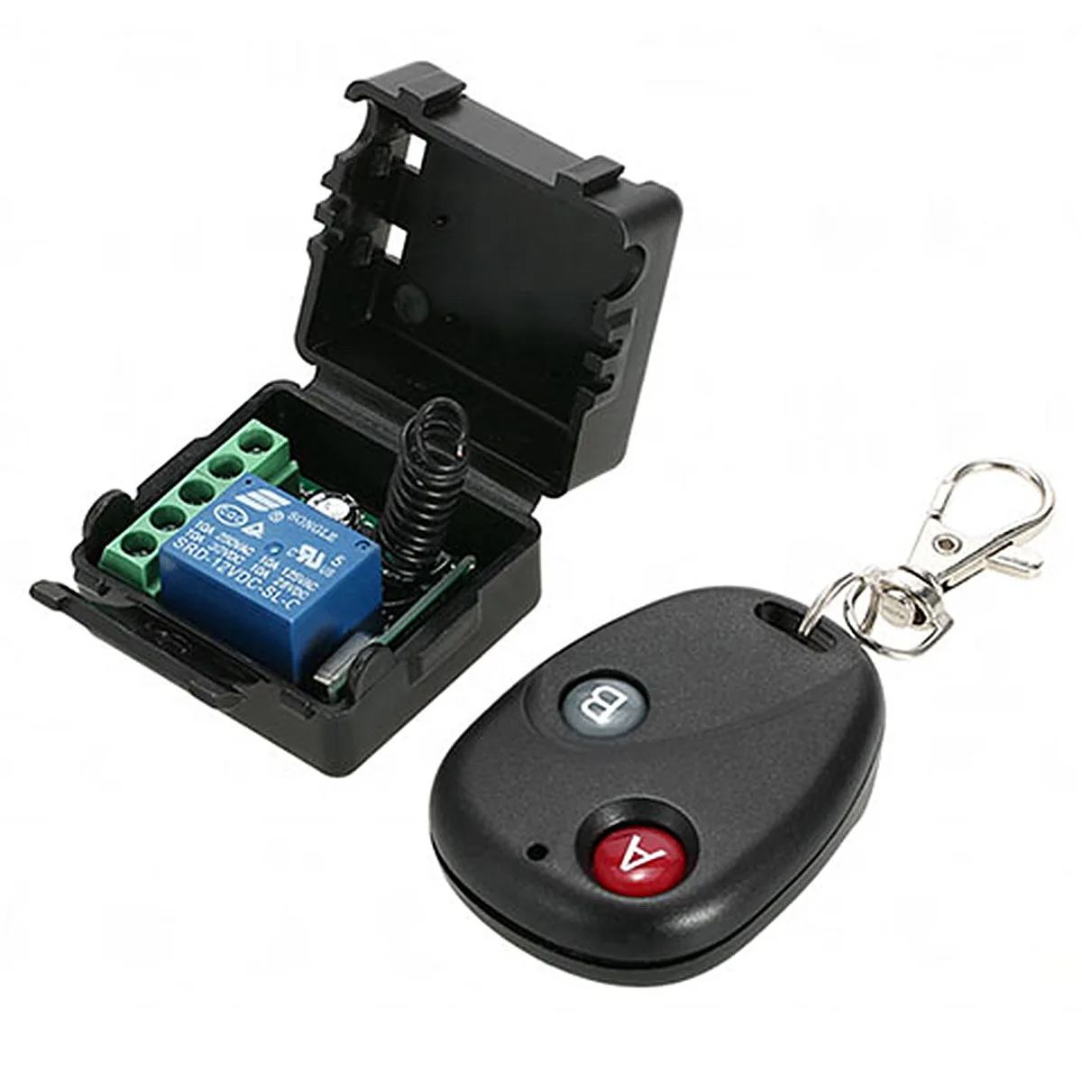 DC 12V 1CH Wireless RF Delay Remote Control Garage Door Access Switch Transmitter With Receiver​ 433Mhz Car Spotlight Point |