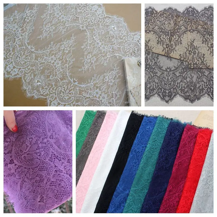 

Hot 3yard/pcs, 1pcs/pack 13colors Eyelash Lace Trimming For Dress Clothing Hem Handmade DIY Accessories X311