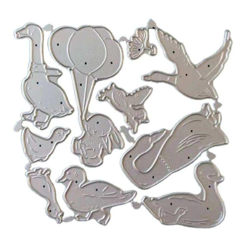 

Goose's Growth Printing Shaped Carbon Steel Cutting Dies DIY Scrapbooking Photo Album Embossing Paper Cards Making Stencil