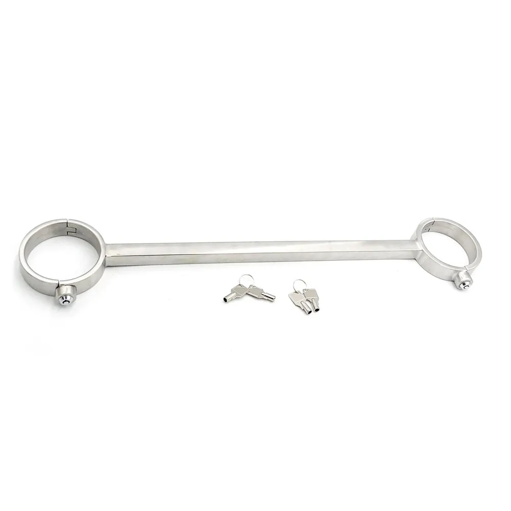 Нажимные фиксаторы для лодыжек БДСМ-игрушки взрослых шлем-бандаж из нержавеющей