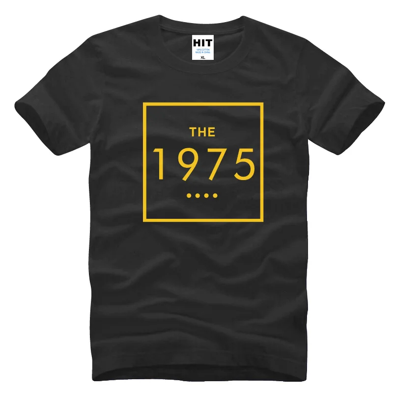 

The 1975 Letters Swag Music Mens Men T Shirt Tshirt Summer New Short Sleeve O Neck Casual T-shirt Tee Camisetas Hombre