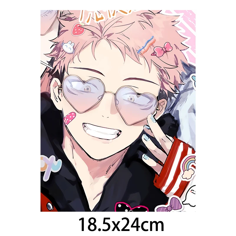 Термотрансферная наклейка juютсу Kaisen термоклейкие патчи японские аниме наклейки