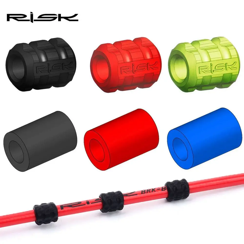 

Accessories Silica MTB Road Bike Housing Plug Brake Shifter Parts Bicycle Cable Protector Nightlight Protect Ring