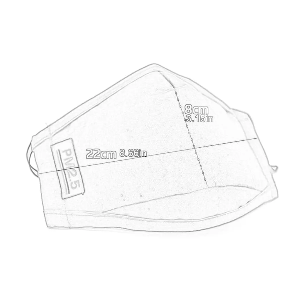 

Adult Cotton Mask Anti Fog And Dust Adjustable 3D Fitting High Efficiency Filtration Breathable