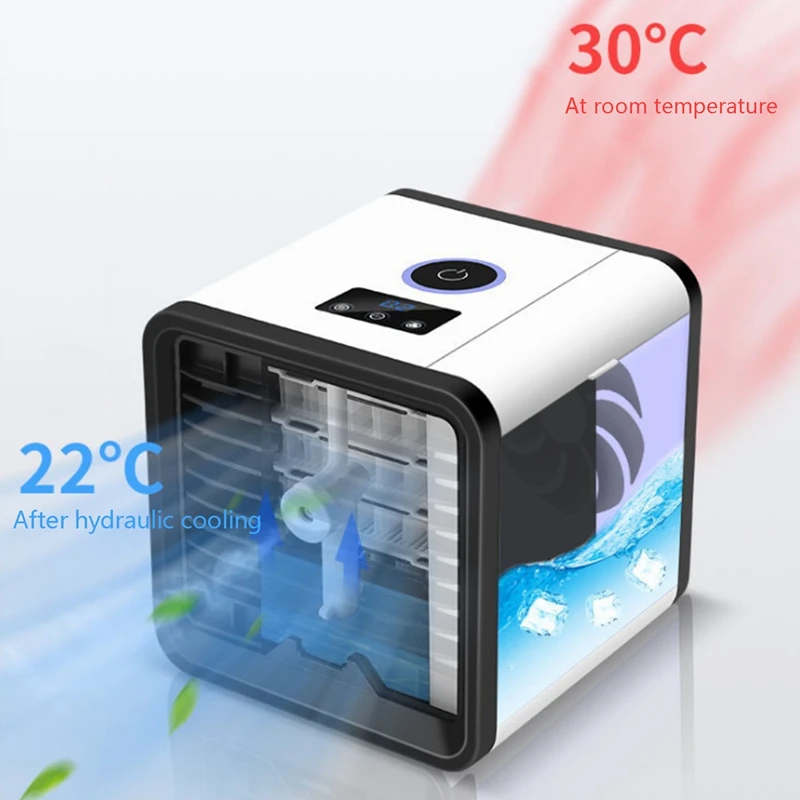 

Portable Air Cooler Household Multifunctional Humidifier Purifier USB Desktop Air Conditioner Fan Spray Air-Conditioning Fan