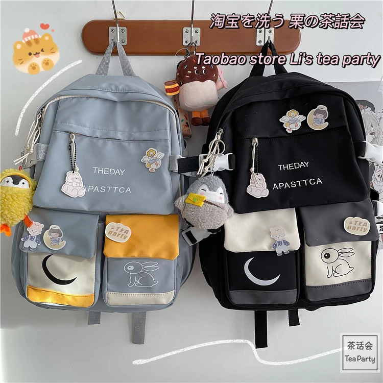 Рюкзак женский нейлоновый школьный в стиле Харадзюку | Багаж и сумки