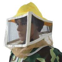 high quality beekeeper hat square folding bee hat and veil for beekeeping supplies comfortable design anti bee hat