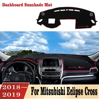 car modeling dashboard decorate protection board cover for mitsubishi eclipse cross 2018 2019 the interior retrofit accessories