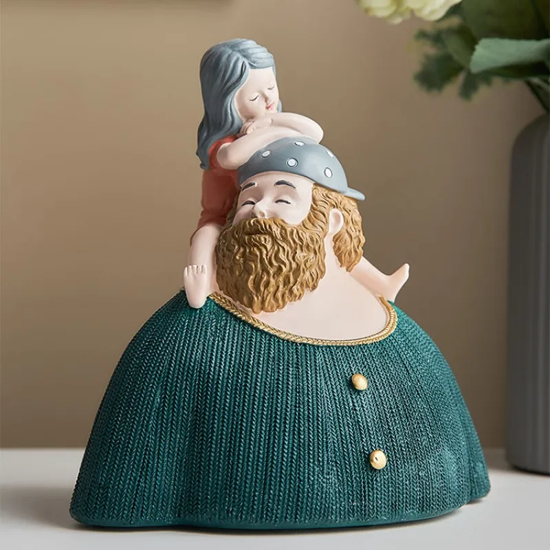 

Nordic art creativity father's love resin ornament household wine cabinet porch TV cabinet simple modern decoration gift