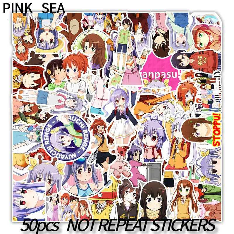10/30/50Pcs/set Non Non Biyori Cartoon Anime Graffiti Stickers For Luggage Helmet Phone Case Suitcases Kids Laptop Skateboard