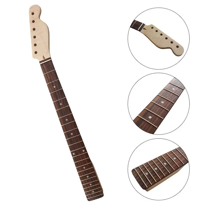 Гриф гитарный кленовый с накладкой из палисандра на 22 лада для замены Fender Tele аксессуары запчасти.
