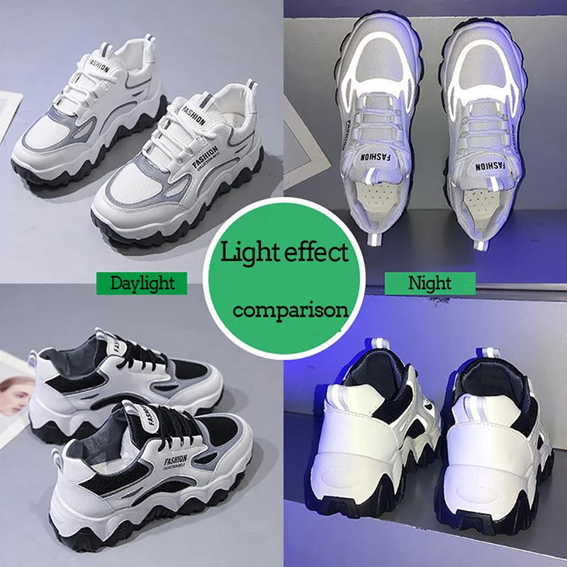 GRITION женская спортивная обувь Светоотражающие легкие удобные кроссовки на