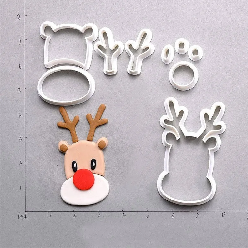 Рождественская Подарочная коробка имбирный домик Санта Клаус лицо конфеты