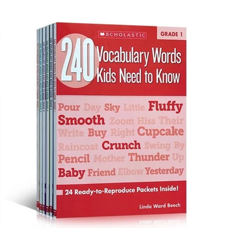 240 Vocabulary Words Kids Need to Know: Grade1-6 Books English textbooks for American Primary Schools