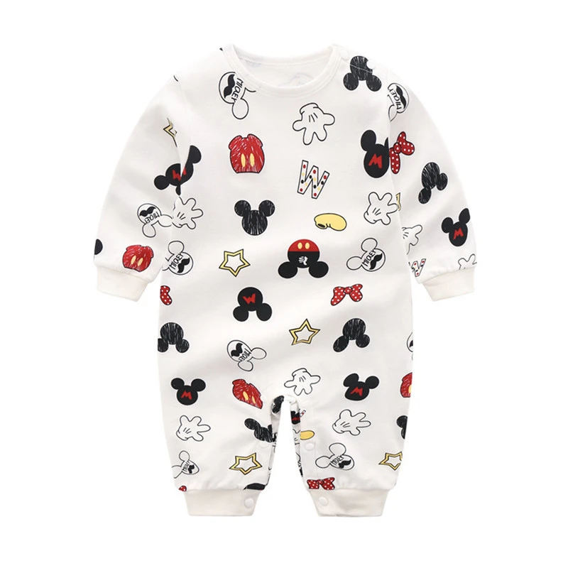 Весенне-осенние детские комбинезоны для мальчиков из 100% хлопка с длинными