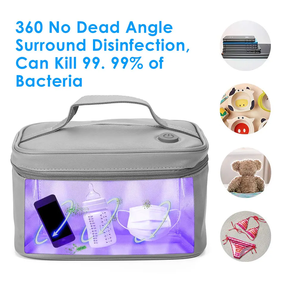 Складной УФ стерилизатор сумка с одним ключом Светодиодный чистящее средство