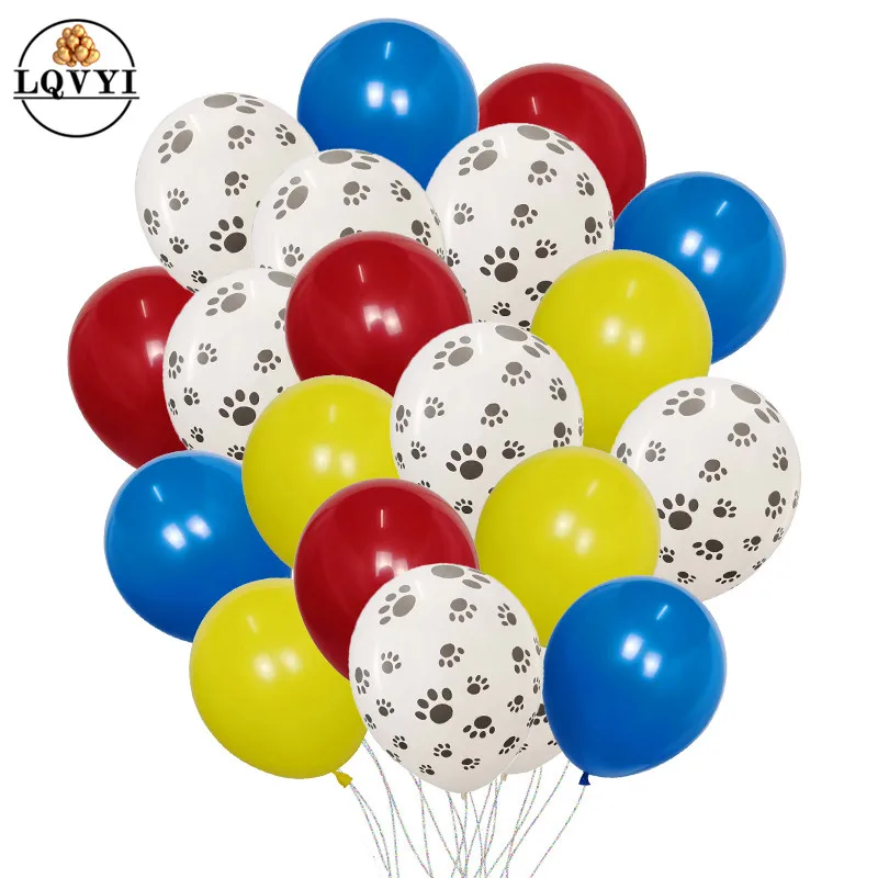 

20pcs Confetti Transparent Balloons rabbit dog paw Balloons animal latex ballons Globos Birthday wedding party decoration
