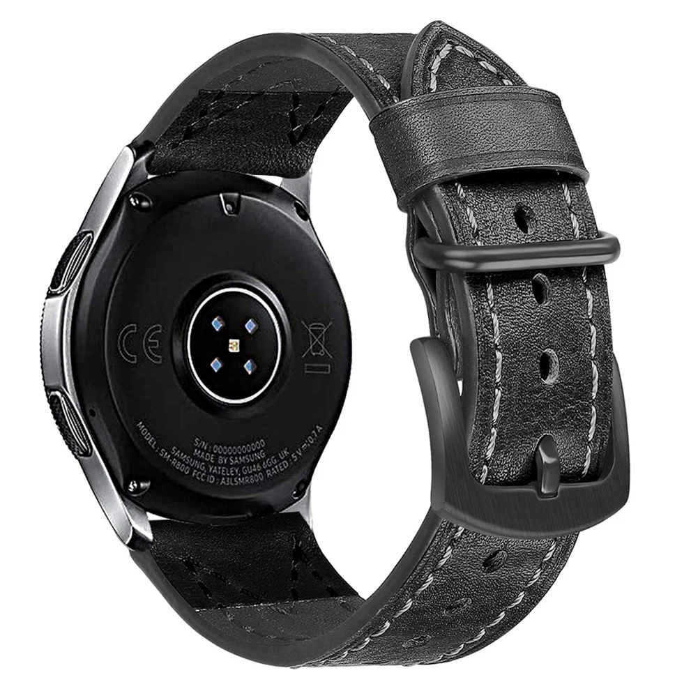 

PU Leather 22mm Universal Watchband Quick Release Sport Watch Band For Garmin Active Bracelet Strap For Fossil Q Sport Watch