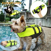 pet dog airbag life jacket inflatable folding dog swimming vest outdoor fluorescent green safety swimsuit pet clothings supplies