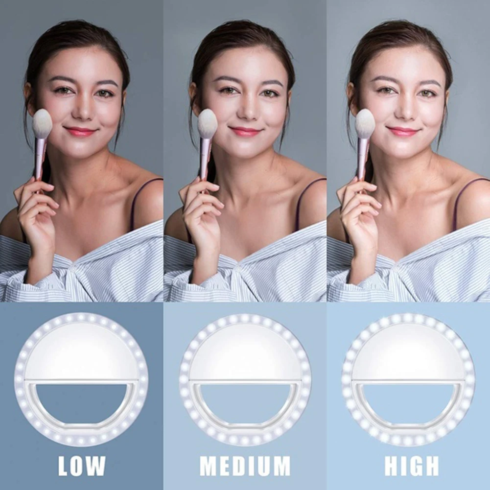 Универсальный беспроводной зарядки светодиодный светильник для селфи