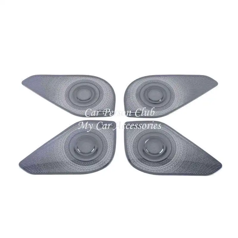 

Stainless Steel Door Guard Speaker Sound Ring Cover Stereo Audio Protector Trims For Hyundai Tucson L 2020-2022 Car Accessories