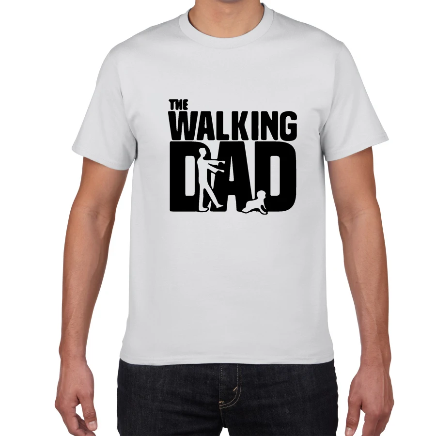 

The Walking Dad Novelty Graphic TShirt Men Breathable Cotton Hipster T Shirt Men Funny Streetwear Loose Hip Hop Tees Shirt Homme