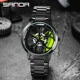 SANDA Men Design Rim Wheel Watch Super Car Rim Wheel Waterproof Creative Stainless Steel Men Watch Relogio Masculino Other Image