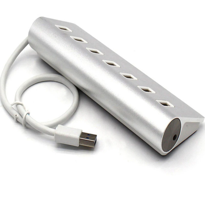 SeenDa USB 3.0 HUB 7 Port usb Receiver Adapter For PC Laptop Mac 5Gbps High Speed Power Aluminum NEW | Компьютеры и офис