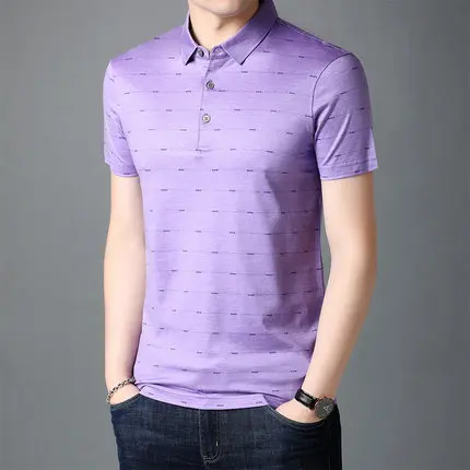 

Summer men's business casual short sleeve t-shirt 2932